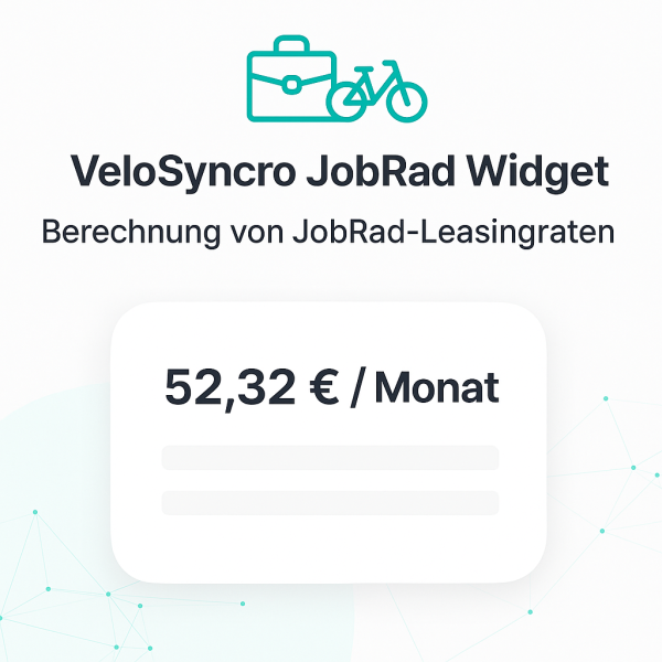 VeloSyncro JobRad Plugin für Shopware oder WooCommerce